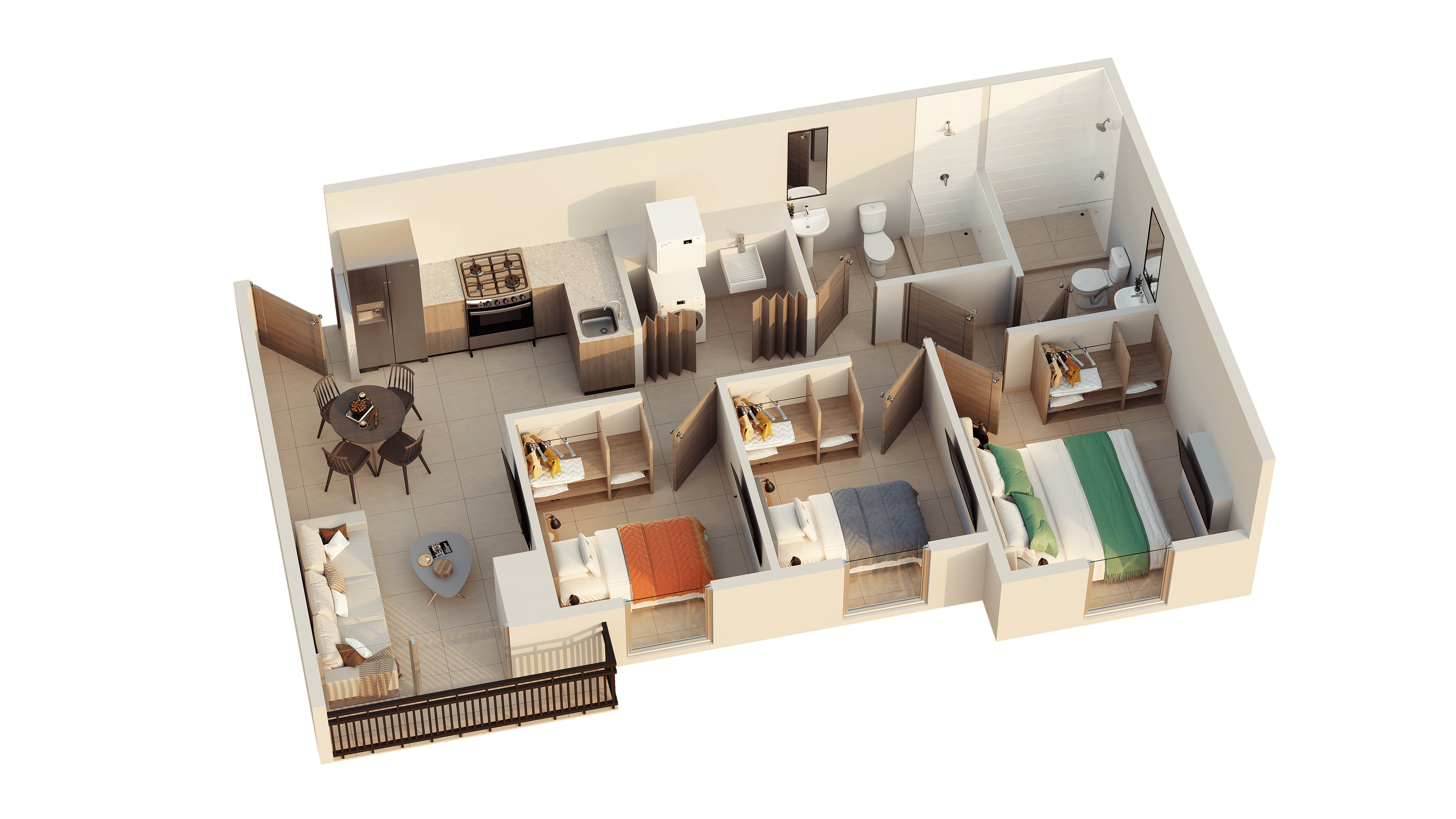 Conacaste — vista 3D
