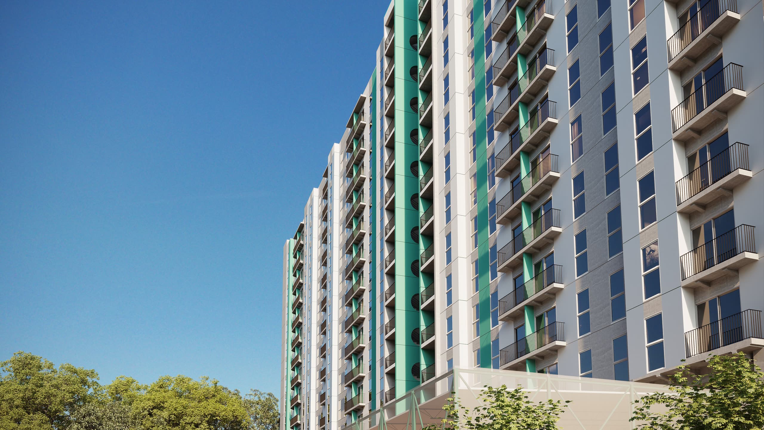 Renacer Condominio — Vista hacia arriba